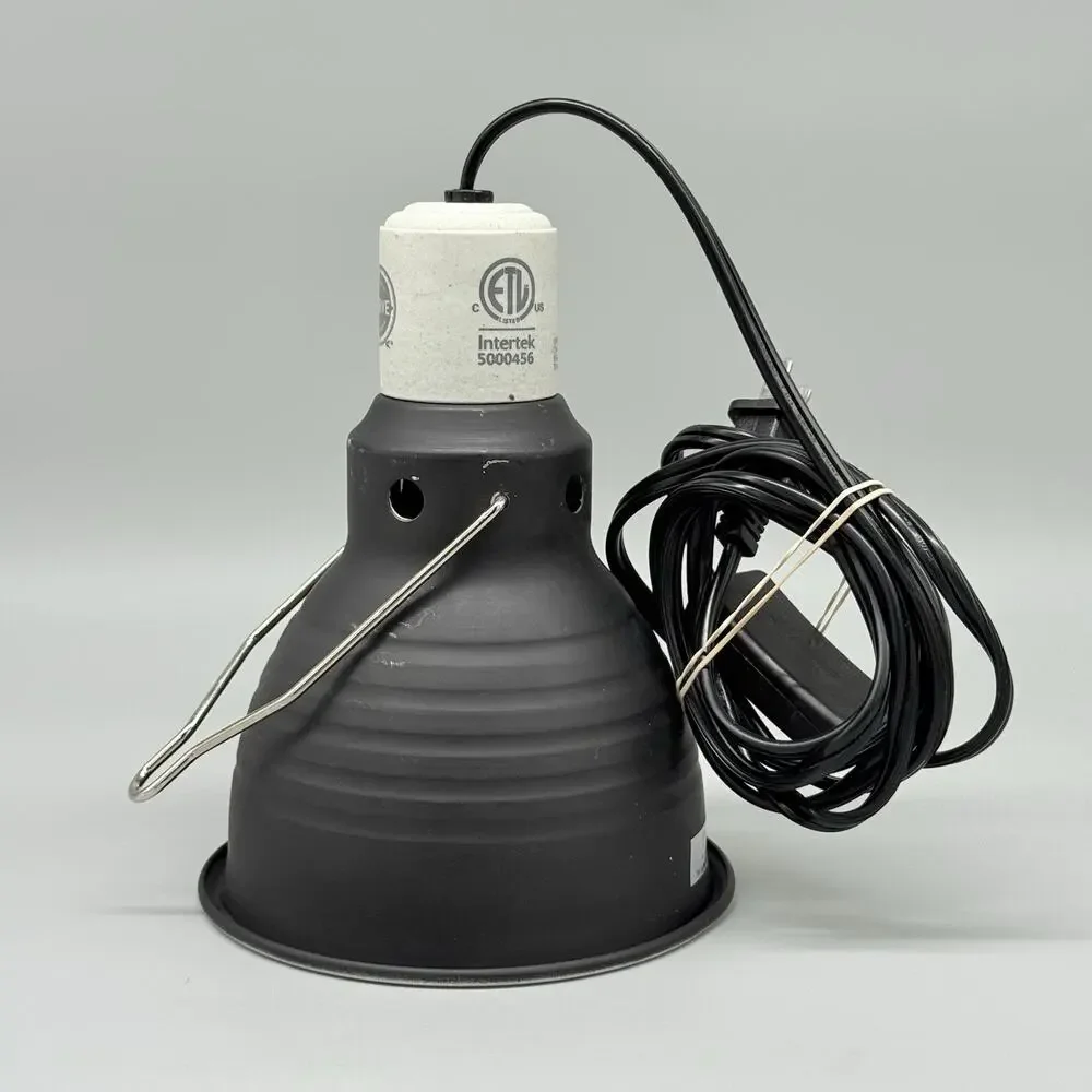 Reptile Light Fixture 5.5'' Standard Dome + Working Ceramic Heat Bulb Tested